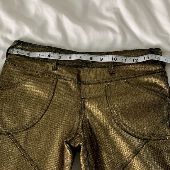 Free People Gold Skinny Moto Pant - Picture 10 of 16